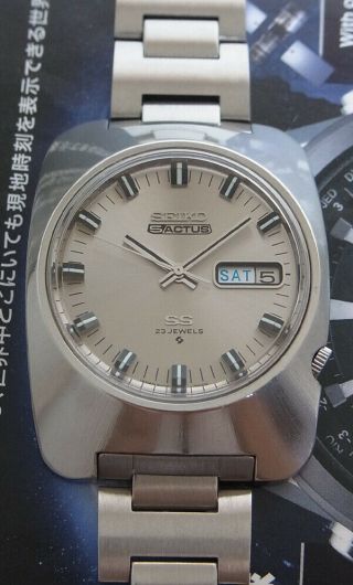 & Rare Vintage Seiko 5 Actus model 6106 - 7410 Automatic 23 Jewels Watch 4