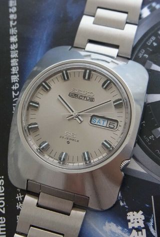 & Rare Vintage Seiko 5 Actus model 6106 - 7410 Automatic 23 Jewels Watch 5