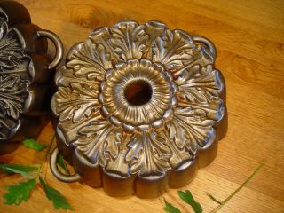 cast iron bundt cake pan,  cast iron cake pan,  antique,  oak leaf,  best 3
