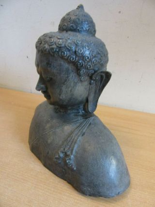 Vintage / Antique Buddha Bronze casted Bust statue 3