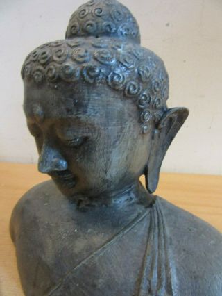 Vintage / Antique Buddha Bronze casted Bust statue 5
