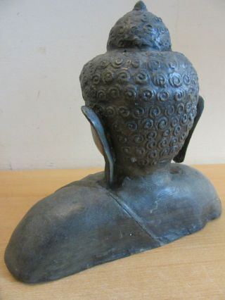 Vintage / Antique Buddha Bronze casted Bust statue 7