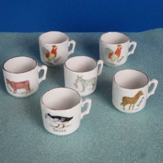 Rare Unmarked RS Prussia China - Animal Transfers - 21 Piece Toy Child Tea Set 9