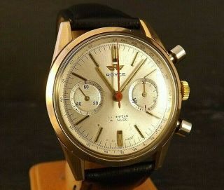 Rolls Royce (ROYCE) Chronograph vintage gents watch,  Landeron 248 4