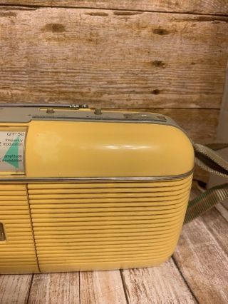 VINTAGE 1980 ' S YELLOW SHARP QT - 50 (Y) AM/FM STEREO RADIO CASSETTE PLAYER BOOMBOX 5