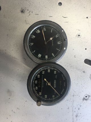 Vintage Car Jaeger Speedometer And Clock 23/60 Vauxhall 30/98 Alvis Vscc Speedo