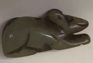 A Vintage Chinese carved Netsuke Jade/Stone ‘Rat - 3