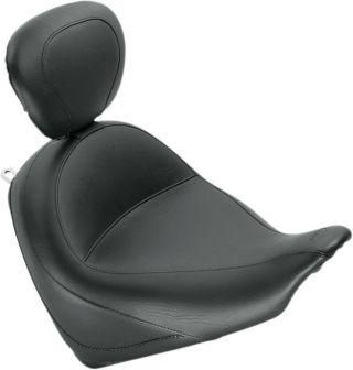 Mustang Wide Vintage Touring Solo Seat W/ Backrest For Honda Fury 10 - 17 79628