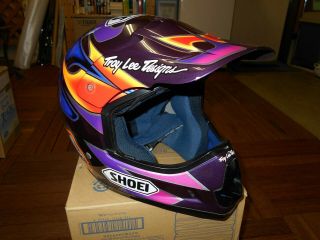 Vintage Shoei Motocross Helmet Vf - X2 Troy Lee