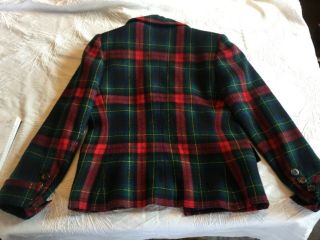 Vintage Saint Laurent rive gauche Plaid Wool Jacket Size 36 1980’s paris France 5