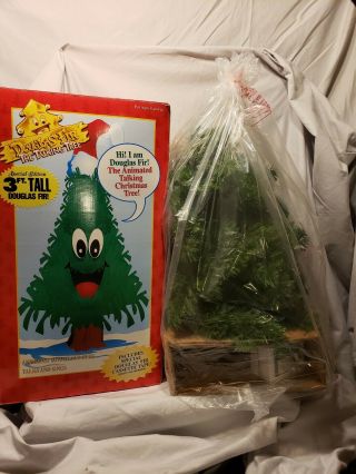 Vintage1996 Gemmy Special Edition 36 " Tall Animated Douglas Fir The Talking Tree