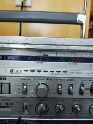 Vintage 80s Sharp GF - 777Z Boom Box Ghetto Blaster Stereo Radio 3