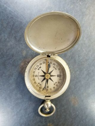 No Us Military Vintage Wittnauer Compass