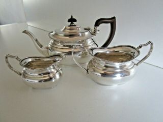 3 Piece Silver Plated Bachelor Tea Set,  Circa 1920