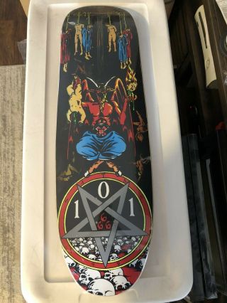 Cliche 101 Natas Kaupas Devil Worship Reissue Skateboard Deck