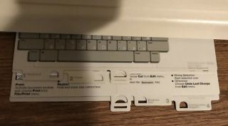 Vintage Apple Lisa Keyboard For Personal Computer Pull Out Quick Reference Cards 3