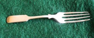 Antique Solid Silver Chinese Export Fork 1850 - 1880