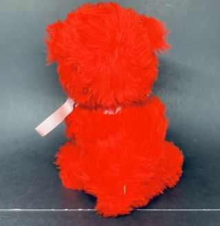 Vintage Rushton Rubber Face Plush Teddy Bear Red White Crying Sad Face 2