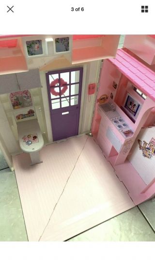 Vintage Barbie Folding Pretty House 16961 Dollhouse Mattel 1996 4