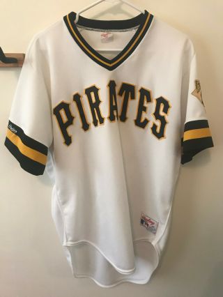 Vintage 1980s Pittsburgh Pirates Rawlings Jersey Size 44/large Good Shape