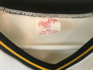 Vintage 1980s Pittsburgh Pirates Rawlings Jersey Size 44/Large Good Shape 3