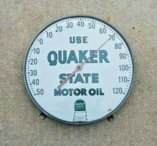 Vintage,  Quaker State Motor Oil Thermometer,  1960 