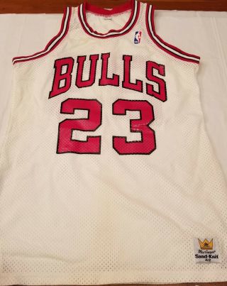 Vintage Macgregor Sand - Knit Bulls Michael Jordan Jersey Size L - 42