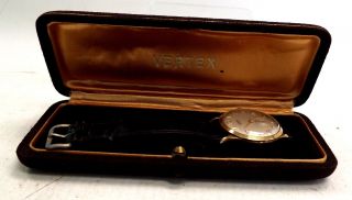 Vintage Vertex.  375 9ct Gold Cased Mechanical Wristwatch Cased - N13