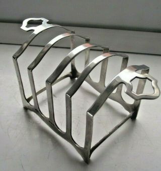 ANTIQUE 1948 STERLING SILVER HALLMARKED TOAST RACK 74g Adie Brothers Ltd V GOOD 6