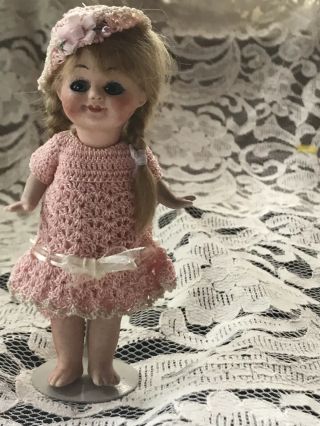Antique bisque - Early 1900’s GOOGLY baby doll,  rare 323 model,  cute 2
