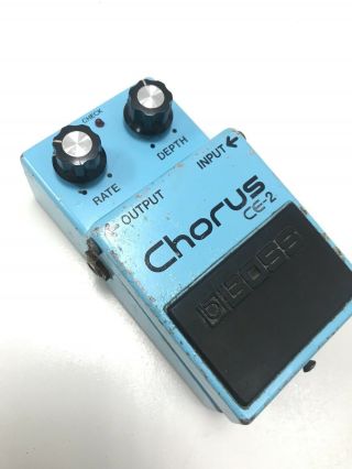 Vintage Boss Ce - 2 Chorus Guitar Effect Pedal Mij Japan With Keeley Mod