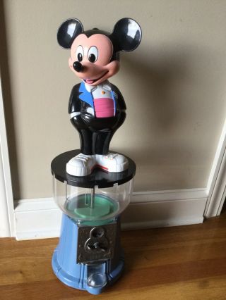 Vintage Mickey Mouse Gumball Machine 60 Years Limited Edition Superior 24” Tall