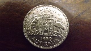 Florin 1939 Unc Very Rare This Has A Few Bag Marks