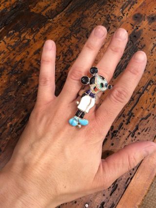 Vintage Mickey Mouse Zuni Nlay Ring