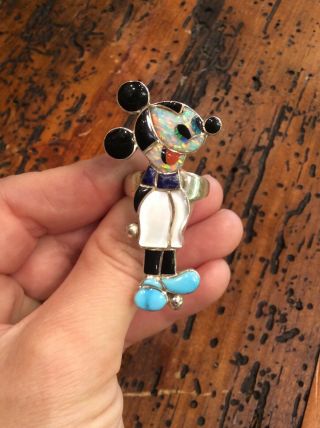 VINTAGE MICKEY MOUSE ZUNI NLAY RING 3