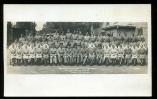 Vintage Real Photo Postcard Staff Of Kingston Military Hospital Kingston On 1941