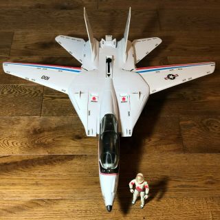 Gi Joe 1983 Skystriker - Combat Fighter Jet Xp - 14f Vintage W Pilot