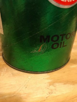 Rare 1960s Vintage WARECO WILLIE PREMIUM MOTOR OIL 1 qt.  Quart Empty Paper Can 5