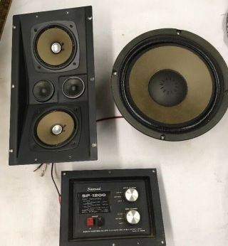 Vintage Sansui Sp 1200 Speakers And Crossover