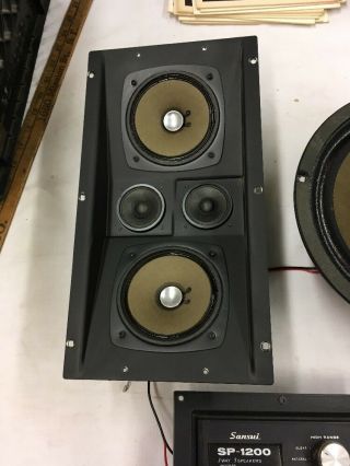 Vintage Sansui SP 1200 Speakers and Crossover 4