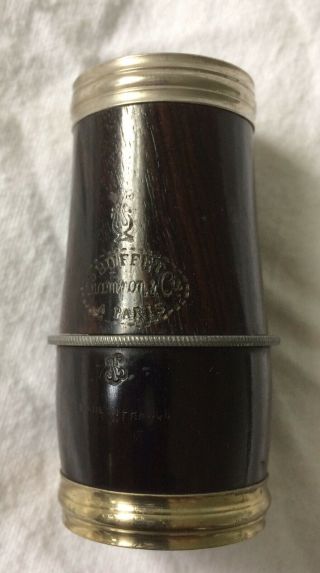 Rare Vintage Buffet Crampon Bb Clarinet Tunable Adjustable Wood Barrel