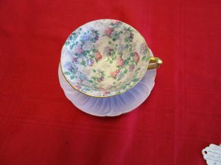 Vintage Shelley Ivory Summer Glory Chintz Cup & Saucer Oleander