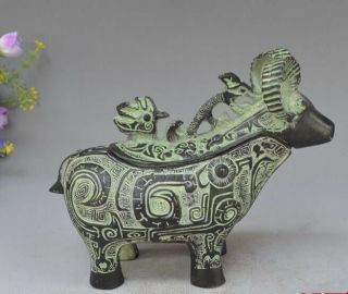 Collectibles Old Chinese Bronze Hand Carved Sheep Statue