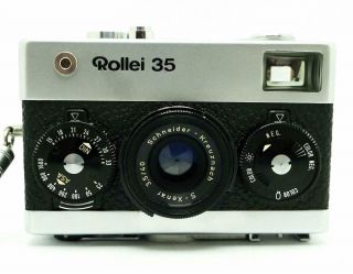 Vintage Chrome Rollei 35 Film Camera - 40mm 3.  5 S - Xenar Lens With Strap - 3