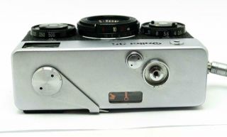 Vintage Chrome Rollei 35 Film Camera - 40mm 3.  5 S - Xenar Lens With Strap - 7