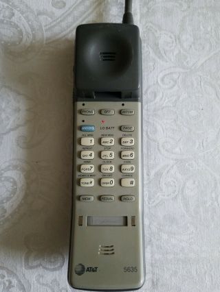 AT&T 5635 Cordless Landline Phone with Answering Machine Vintage 3
