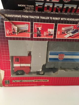 Vintage 1984 G1 Transformers OPTIMUS PRIME Autobot w/ Box Japan Booklet 3