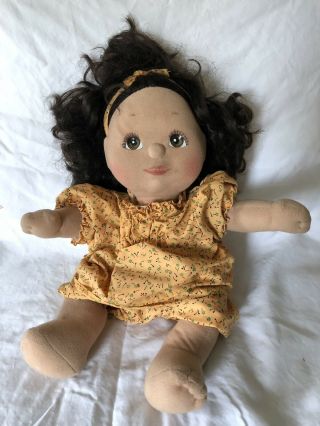 Vintage 1985 My Child Doll Hispanic Latina Black Hair Brown Eyes