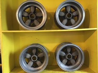 14” 5 Lug Torque Thrust Vintage Daisy Wheels Aluminum Camaro,  Nova,  Corvette