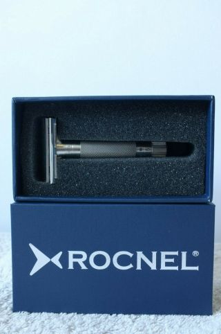 Rare Rocnel Sailor Series 316l Stainless Steel Adjustable Safety Razor